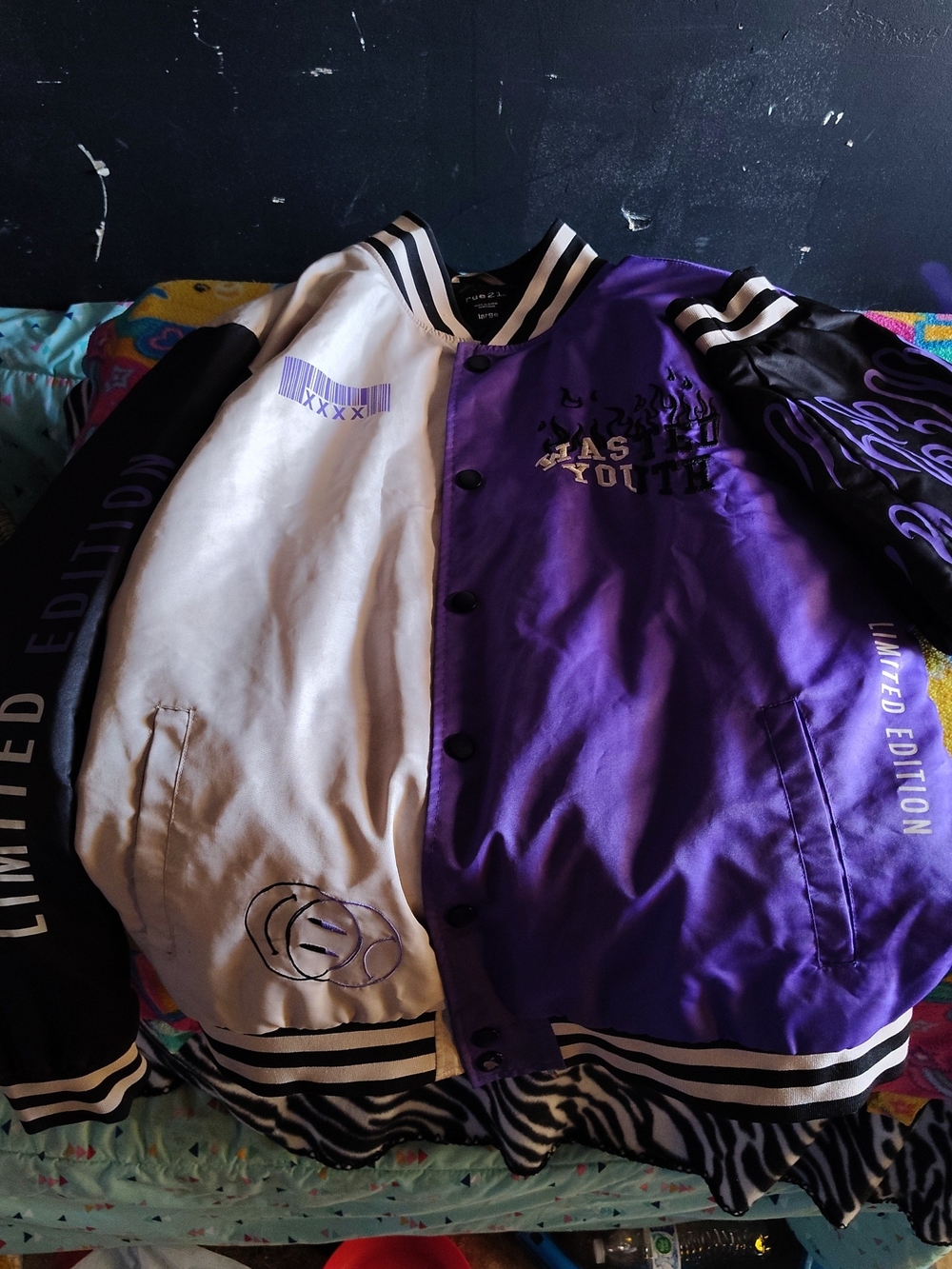 Purple & White Limited Edition Varsity Jacket